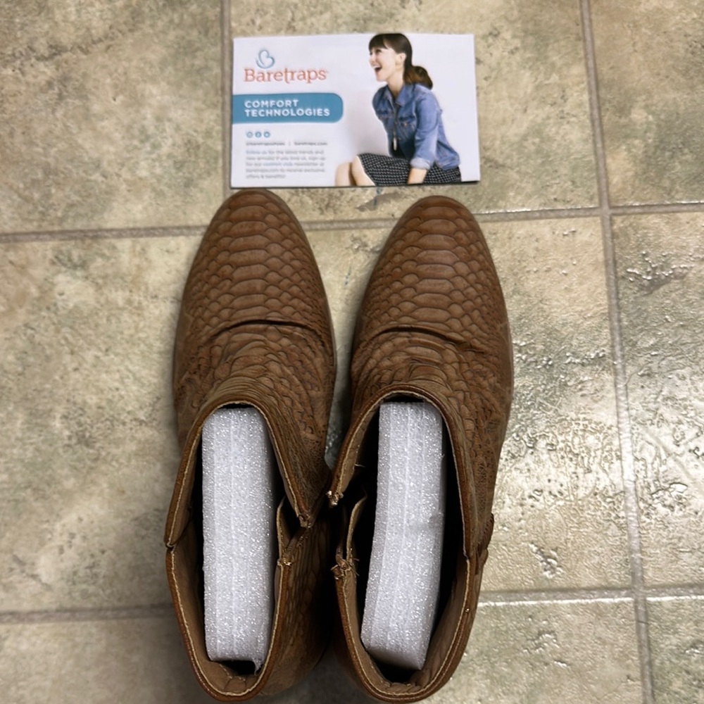 BareTraps Brown Ankle Booties Versatile Comfort